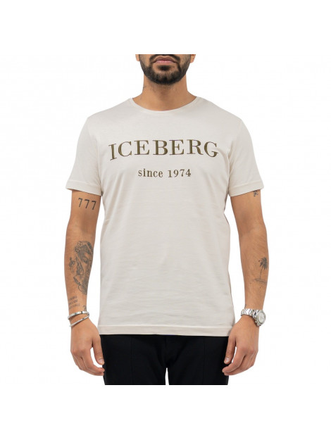 Hilarisch niemand stijfheid Iceberg 5D T-Shirt Heren Beige/Groen Heren shoppen? | Soccerfanshop BE